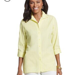 Iron Free/Effortless Petite Roll-Sleeve Cayla Shirt